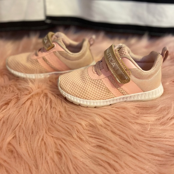 nautica rose gold sneakers